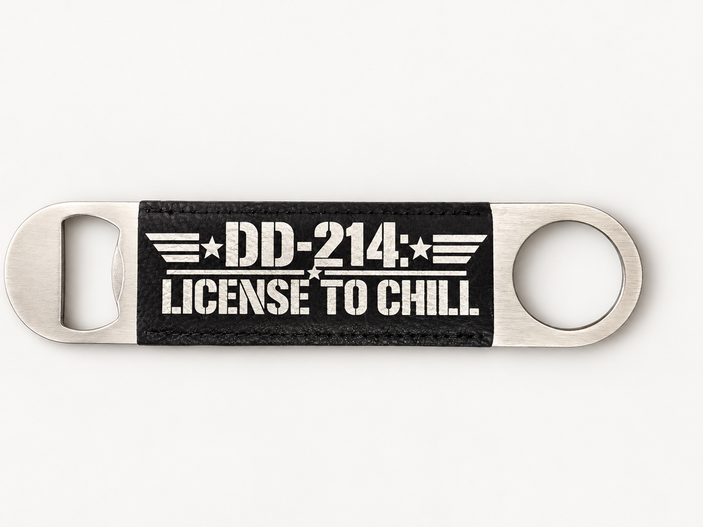 DD-214 License to Chill Bottle Opener