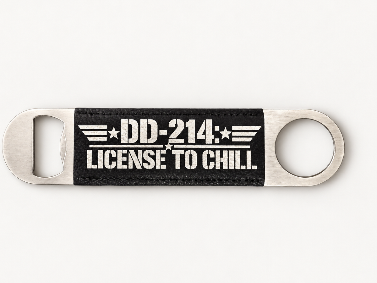 DD-214 License to Chill Bottle Opener