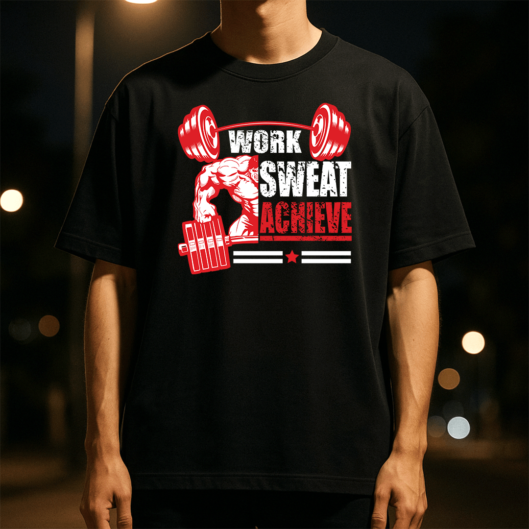 Achiever Gym Tee | Game Day Football Apparel | LNS Laser Engraver Designer LLC