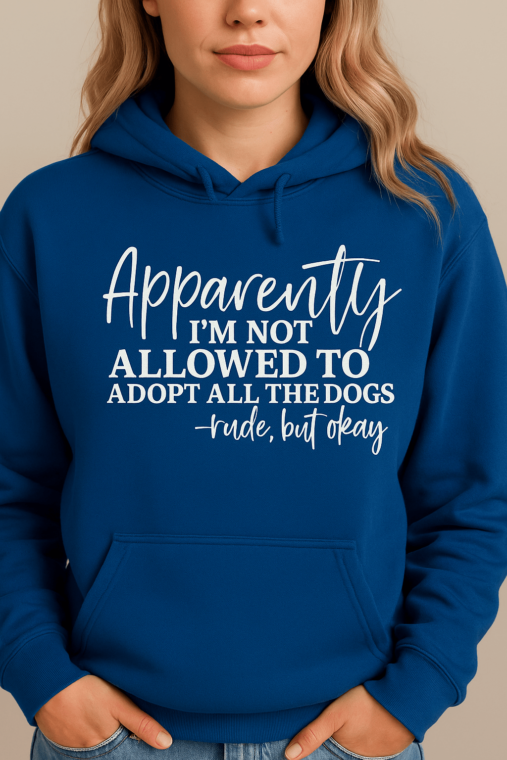 Apparently I’m Not Allowed to Adopt All the Dogs | Game Day Football Apparel | LNS Laser Engraver Designer LLC