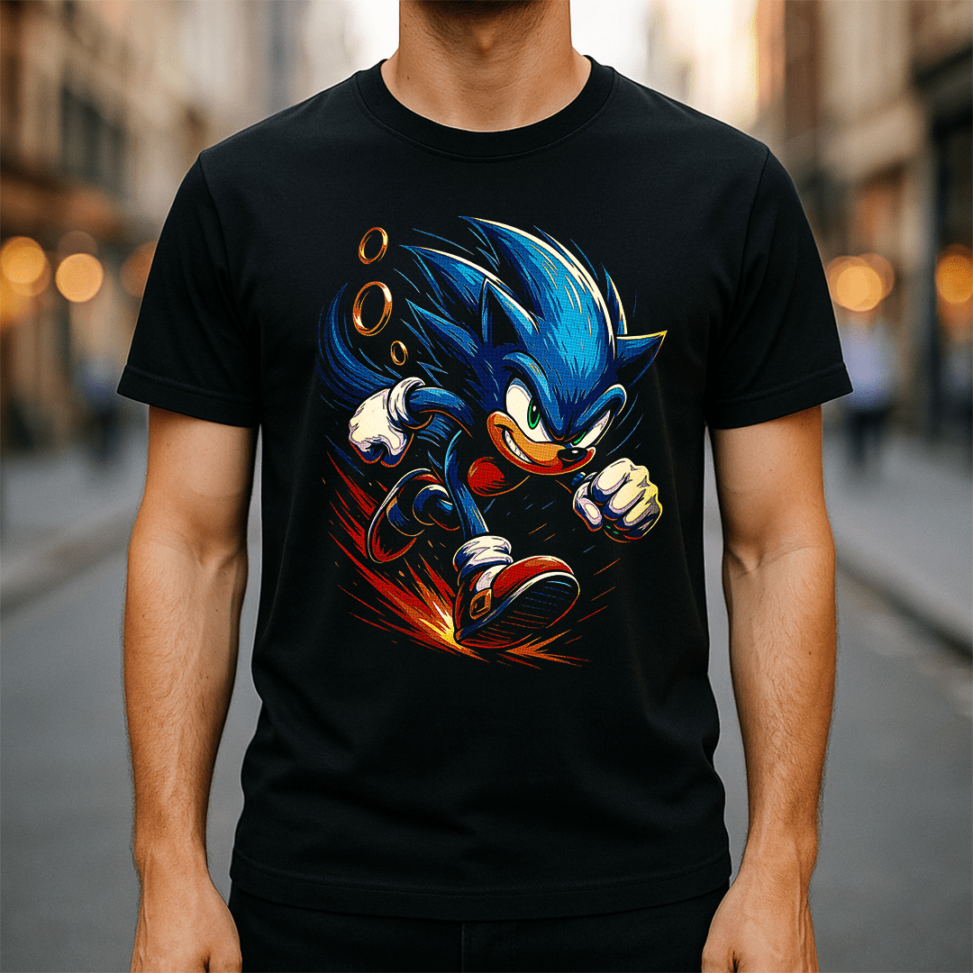 Blue Speed Runner Tee | Game Day Football Apparel | LNS Laser Engraver Designer LLC
