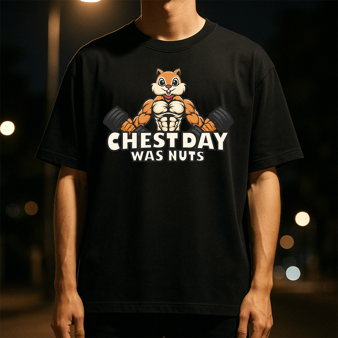 Chest Day Got Nuts Shirt | Game Day Football Apparel | LNS Laser Engraver Designer LLC