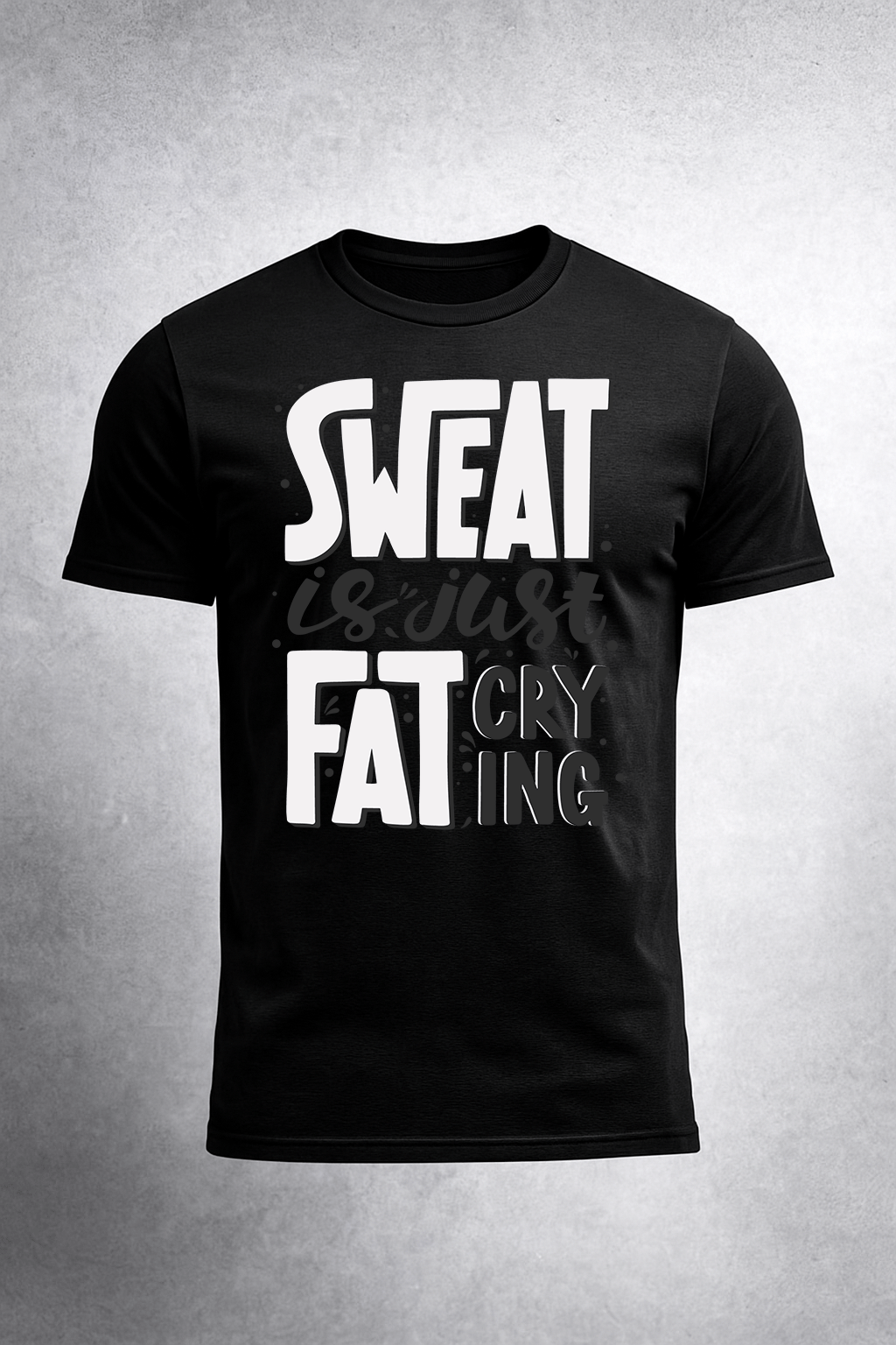 Fat Crying Fitness Tee | Game Day Football Apparel | LNS Laser Engraver Designer LLC