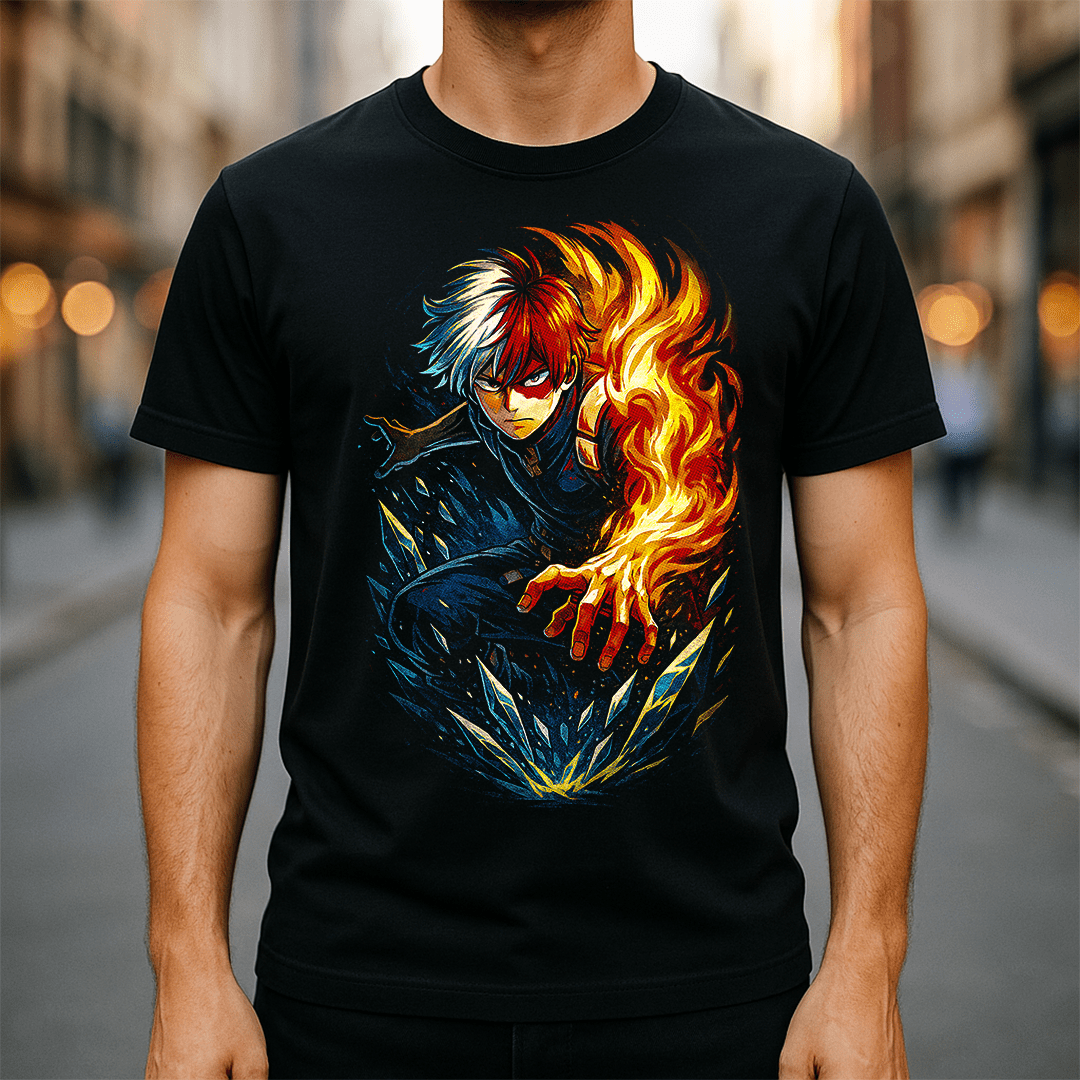 Fire & Ice Warrior Tee | Game Day Football Apparel | LNS Laser Engraver Designer LLC