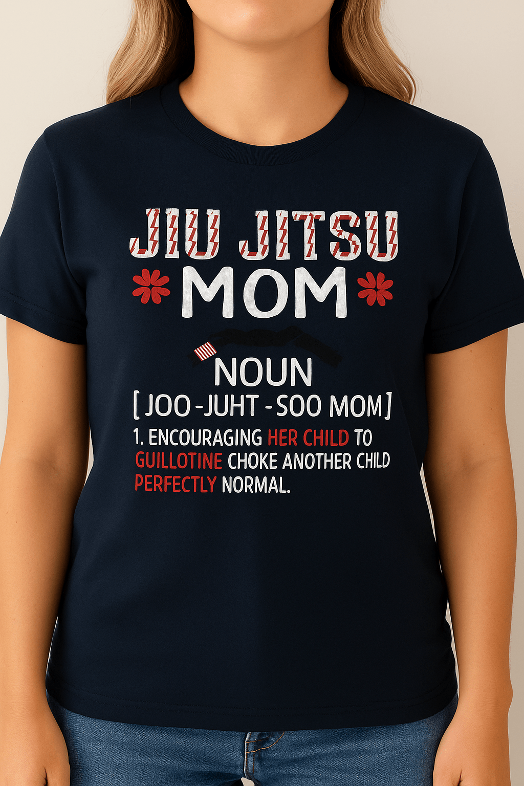 Funny Jiu - Jitsu Mom Noun Definition | Game Day Football Apparel | LNS Laser Engraver Designer LLC