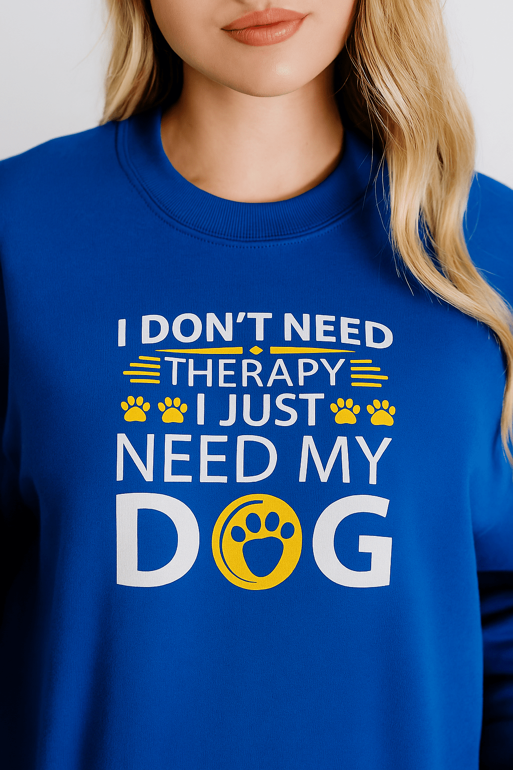 I Don’t Need Therapy, I Just Need My Dog | Game Day Football Apparel | LNS Laser Engraver Designer LLC