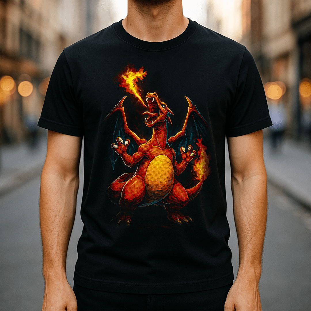 Inferno Dragon Rage Tee | Game Day Football Apparel | LNS Laser Engraver Designer LLC