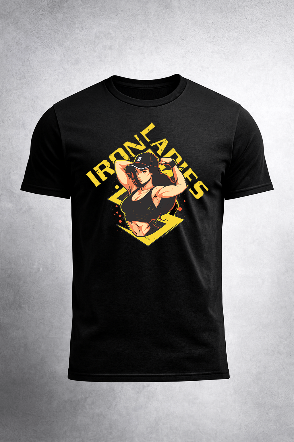 Iron Lady Power Tee | Game Day Football Apparel | LNS Laser Engraver Designer LLC