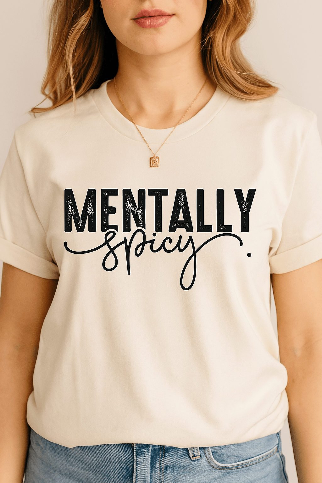Mentally Spicy | Game Day Football Apparel | LNS Laser Engraver Designer LLC