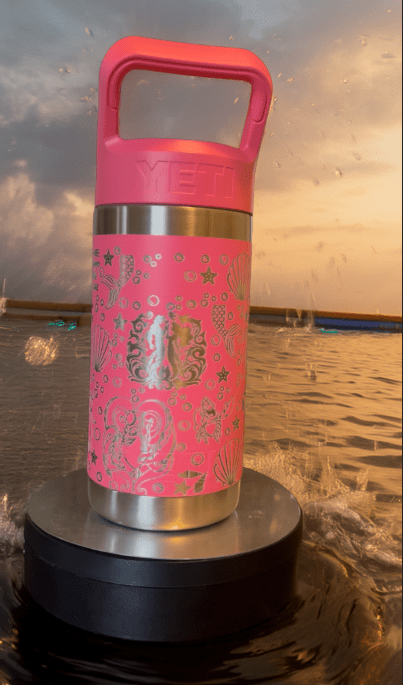 Mermaid Personalized YETI Rambler | Game Day Football Apparel | LNS Laser Engraver Designer LLC