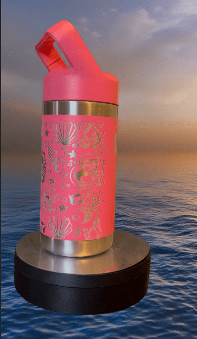 Mermaid Personalized YETI Rambler | Game Day Football Apparel | LNS Laser Engraver Designer LLC