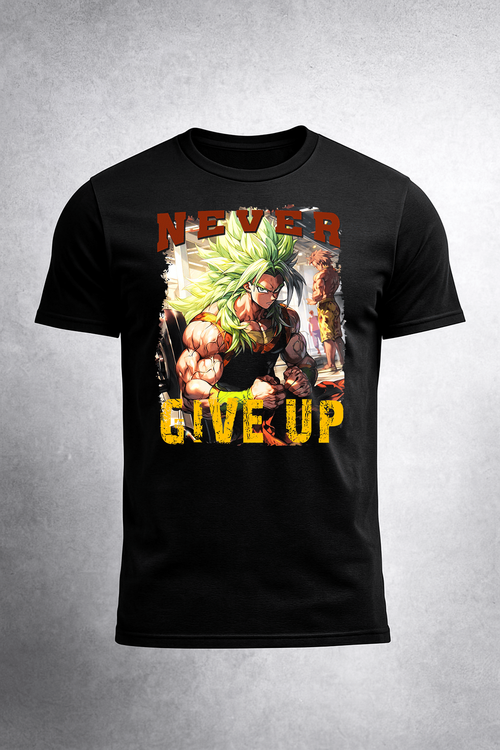 Never Give In Fitness Shirt | Game Day Football Apparel | LNS Laser Engraver Designer LLC
