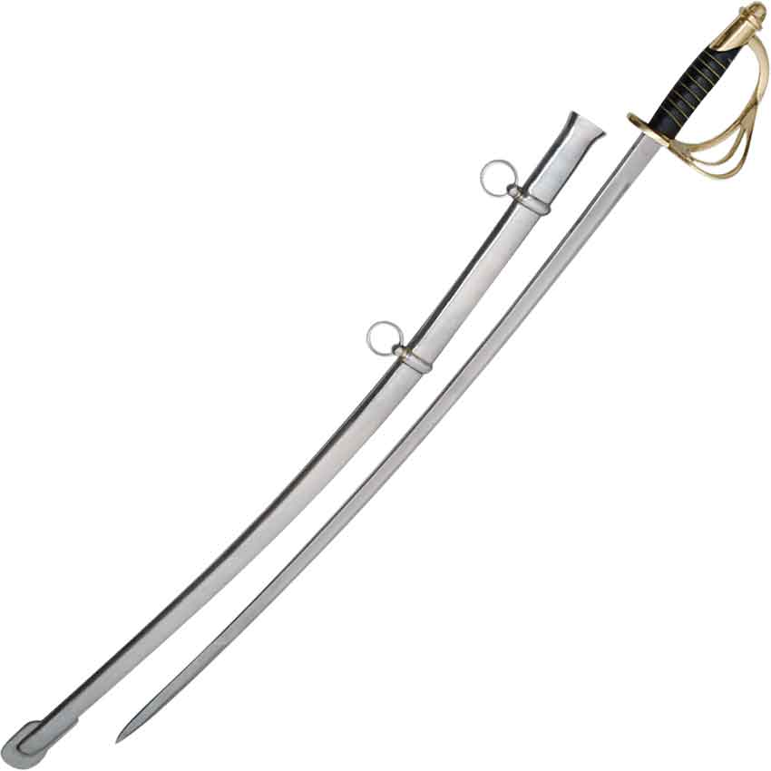 Personalized 1860 Black Handle Cavalry Saber | Game Day Football Apparel | LNS Laser Engraver Designer LLC
