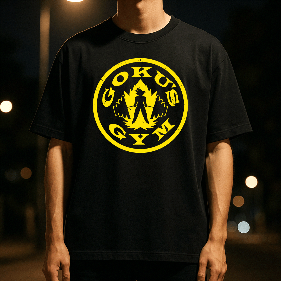 Power Aura Gym Badge Tee | Game Day Football Apparel | LNS Laser Engraver Designer LLC