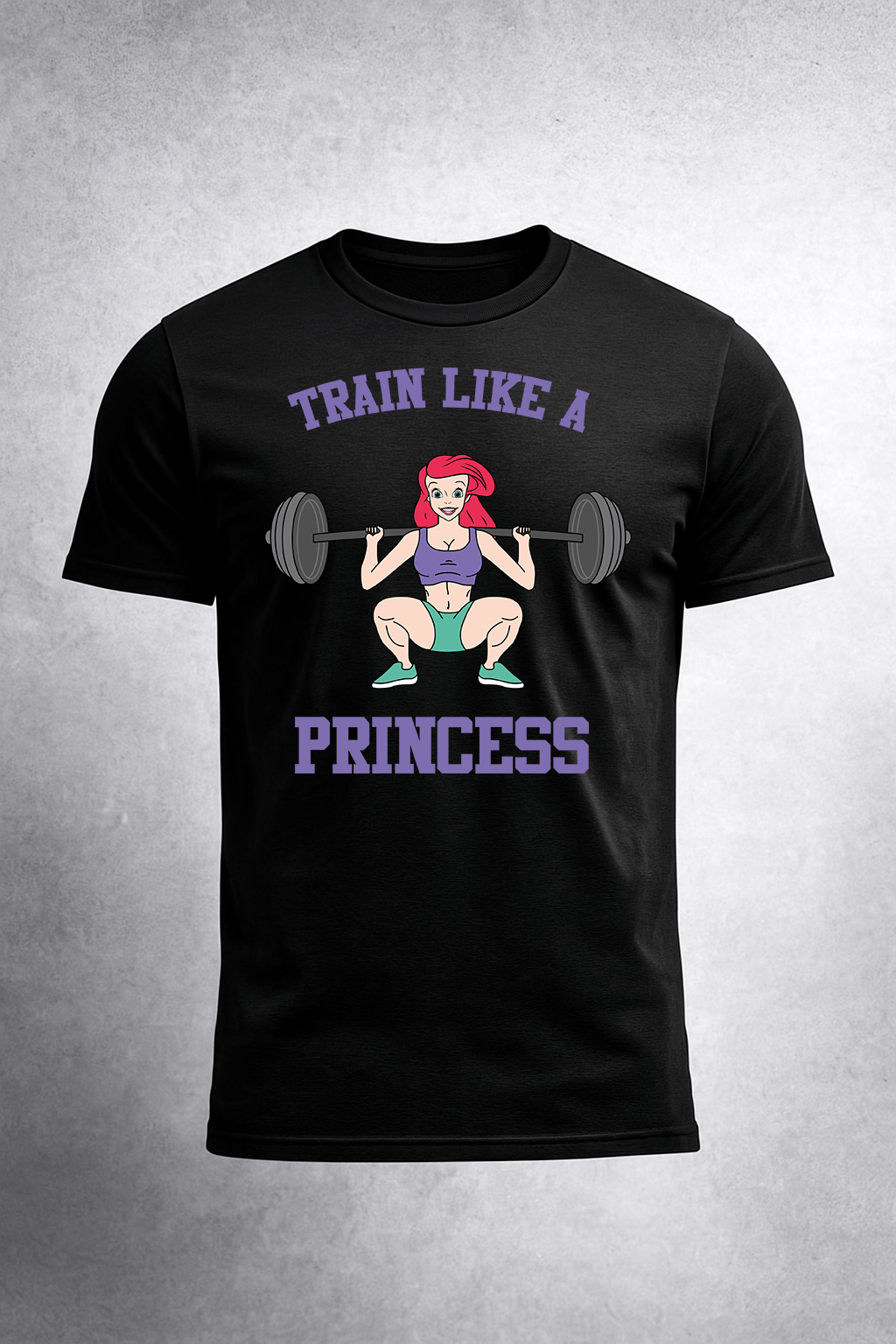 Royal Workout Tee – Train Like a Princess | Game Day Football Apparel | LNS Laser Engraver Designer LLC
