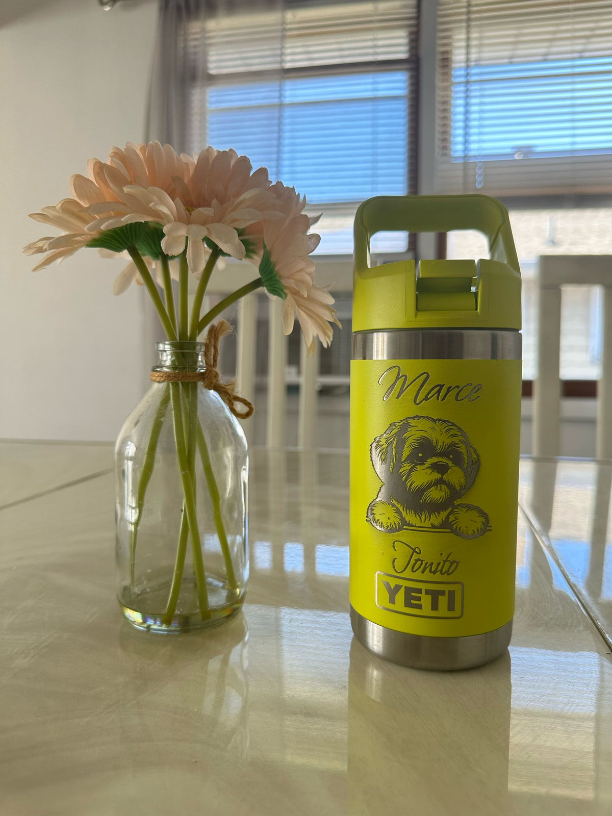 Shih Tzu Personalized YETI Rambler | Game Day Football Apparel | LNS Laser Engraver Designer LLC