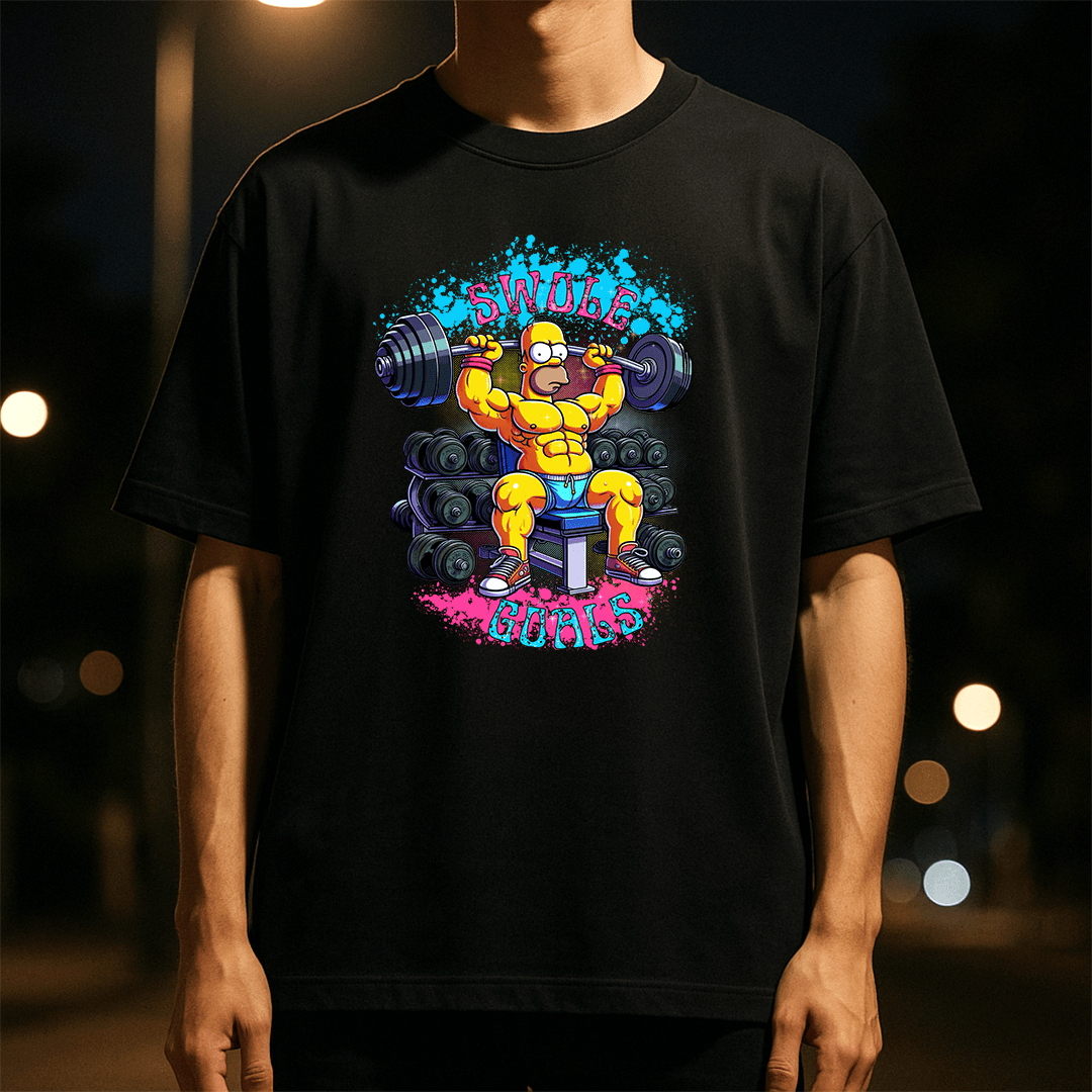 Swole Goals Tee | Game Day Football Apparel | LNS Laser Engraver Designer LLC