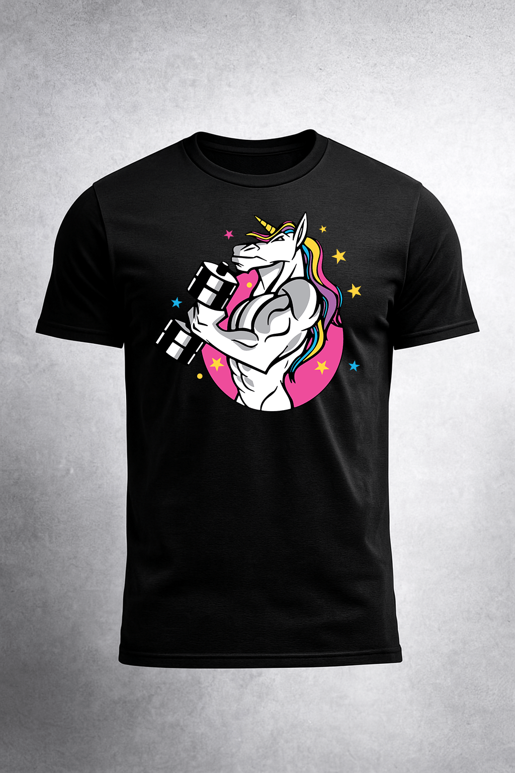 Unicorn Muscle Magic Tee | Game Day Football Apparel | LNS Laser Engraver Designer LLC